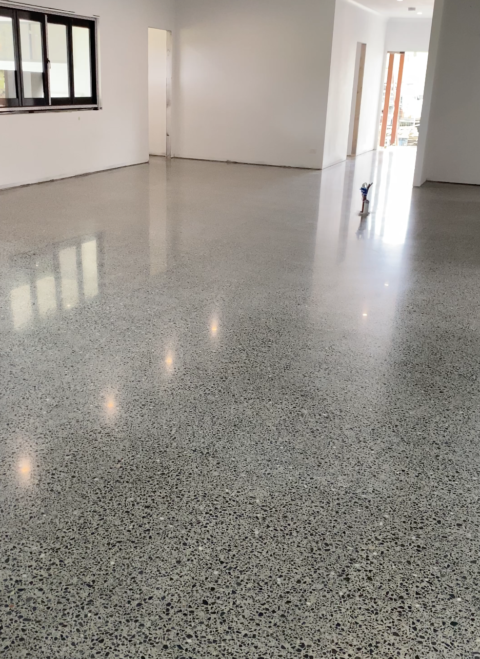 “Seeding” a concrete floor slab | Polished Concrete Concepts